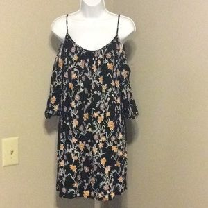Floral Cold Shoulder Dress Size Large